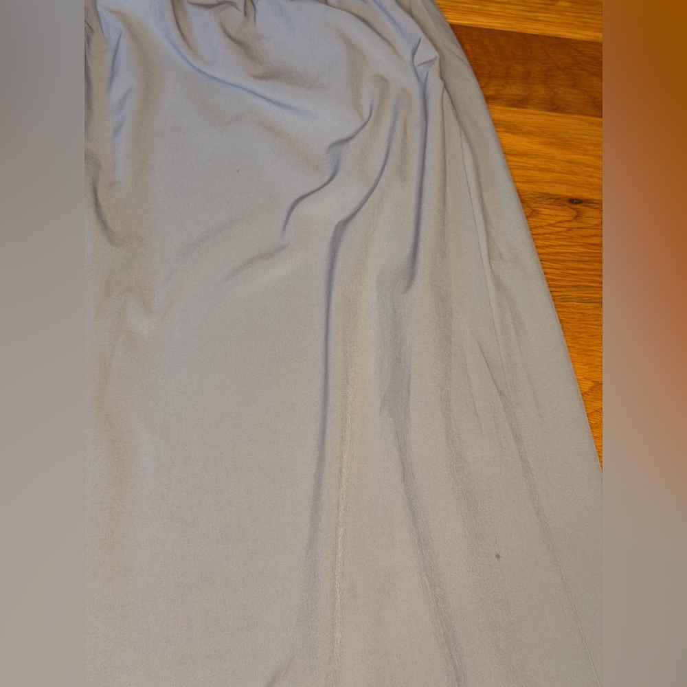 Halara Wide Leg Athletic Pants Small Gray Flowy High Rise Tulip Hem - Picture 7 of 12